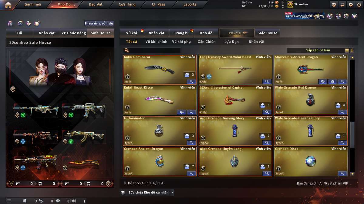 shop acc cf uy tin gia re